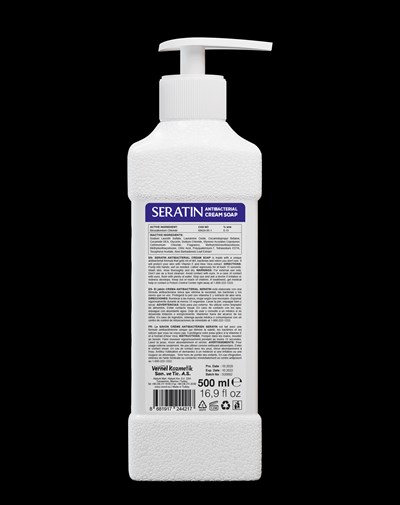 Seratin Antibacterial Soap 500 mL Back (Seratin 500ml Soap Back)